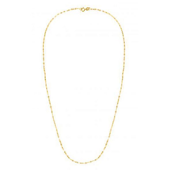 1.2mm 14k Yellow Gold Alternate Valentino Chain