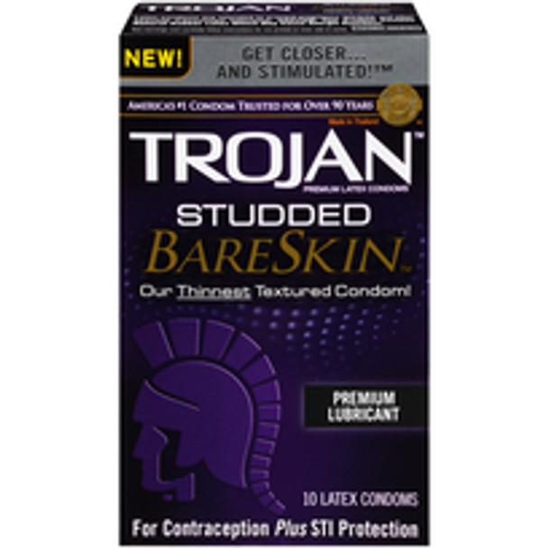 Trojan Studded Bareskin 10 Pack - EOP7605-23EA