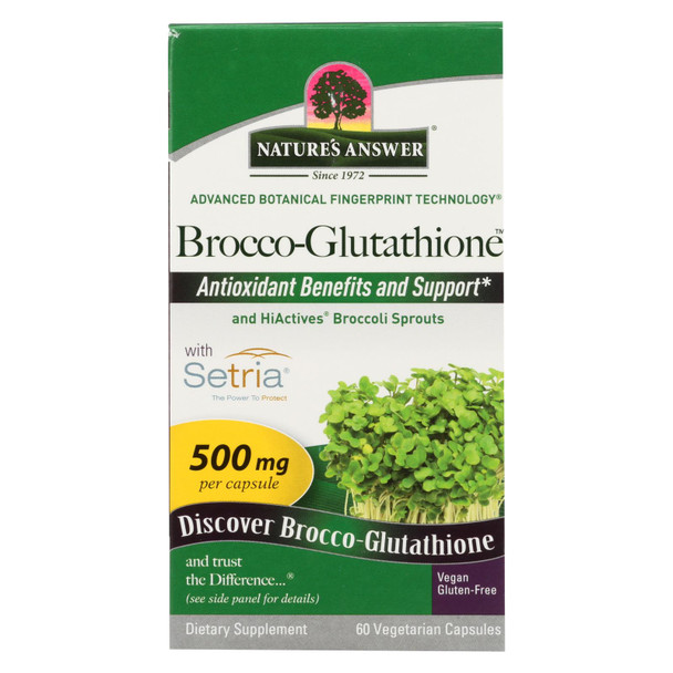 Nature's Answer - Brocco-glutathione - 60 Vegetarian Capsules