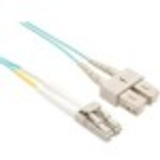 Unirise Usa, Llc 15 Meter Om4 40gig Lazerspeed Fiber Optic Cable, Aqua, Pvc Jacket 50/125 Micron