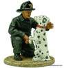 Del Prado 1:32 Fireman Figure With Dalmatian: San Francisco Fire Department