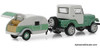 Greenlight 1:64 1972 Jeep CJ-5 And Tear Drop Trailer: Hitch & Tow Series