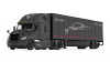 DCP 1:64 2018 Freightliner Cascadia  w/ 53' Wabash DuraPlate Skirted Trailer: 2020 Chevrolet Corvette