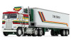 DCP 1:64 Kenworth K100 COE Flattop w/ 40' Vintage Refrigerated Trailer: Tom Inman 