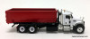 First Gear 1:87 Mack Granite Truck w/Roll-Off Container, White/Red
