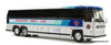 Last One!! Iconic Replicas 1:87 MCI MC-9 Crusader Coach: Brewster Gray Line / Royal Glacier Tours