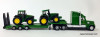 SIKU 1:87 Freightliner Coronado w/Lowboy Trailer & John Deere Tractors