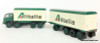 Brekina 1:87 Fiat 690 Millepiedi w/Pup Trailer: Alitalia Airlines