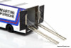 Schuco 1:43 Mercedes Benz 0137 Race Car Transporter: Martini Porsche