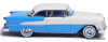 Esval Models 1:43 1955 Oldsmobile Super 88 Holiday Coupe, Blue/White 