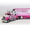 DCP 1:64 Kenworth W900 w/ Trailer: 42nd Walcott 2021 Trucker's Jamboree Breast Cancer Awareness