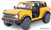 Maisto 1:18 2021 Ford Bronco Badlands, Metallic Orange