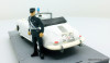 Brumm 1:43 Porsche 356 Cabriolet w/Policeman Figurine: Zurich Police Service 