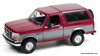 Greenlight 1:18 1996 Ford Bronco XLT, Burgundy/Silver