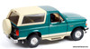 Greenlight 1:18 1993 Ford Bronco Eddie Bauer Edition, Emerald Green/Cream