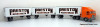 Only One! PEM Tonkin Replicas 1:64 Mack CH600 & International 9800 Day Cabs w/ Triple Pup Trailers: Preston The 151 Line Terminal Set