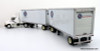 Only One! Tonkin Replicas 1:53 Freightliner Cascadia Day Cab w/ 28' Double Pup Trailers: Old Dominion Truck Leasing