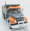 First Gear 1:64 Mack Granite Dump Truck, Gray/Orange