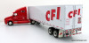 Only One! PEM Hartoy 1:64 Kenworth T2000 Sleeper Cab w/ 53' Trailer: Contract Freighters, Inc (CFI)