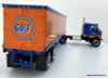 Only One! First Gear 1:34 1953 Kenworth "Bull-Nose" COE Tractor w/ 35' Trailer: Gulf Oil Corp.