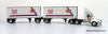 Only One! DCP 1:64 International ProStar Day Cab w/ Double Pup Trailers: Brown Transfer 90th Anniversary
