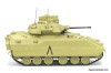 Solido 1:48 1991 FMC Corporation M2 Bradley Fighting Vehicle Desert Camouflage: Nasty Boyz 