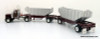 Only One! Tonkin Replicas 1:53 Peterbilt 388 Day Cab w/ 24' AG Double Hopper Trailers: Timmerman Starlite Trucking