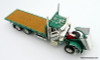 Only One! Tonkin Replicas 1:53 Peterbilt 388 w/ 24' Flatbed Trailers / Lumber Load: Show Truck, Green and White