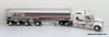 Only One! Tonkin Replicas 1:53 Kenworth W900 Sleeper Cab w/ 4-Axle Fuel Tanker Trailer: Transport Jacques Auger