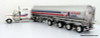 Only One! Tonkin Replicas 1:53 Kenworth W900 Sleeper Cab w/ 4-Axle Fuel Tanker Trailer: Transport Jacques Auger