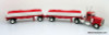 Only One! Tonkin Replicas 1:53 Peterbilt 388 Day Cab w/ 26' Double Flatbed Trailers and Tomato Load: Panella Trucking