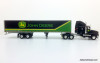 GBox Collectibles 1:64 Kenworth Sleeper Cab w/Box Trailer: John Deere