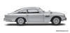 Solido 1:18 1964 Aston Martin DB5, Silver Birch