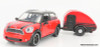 Motormax 1:24 Mini Cooper S Countryman w/Trailer, Red