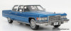 Stamp Models 1:18 1976 Cadillac Fleetwood Brougham, Crystal Blue 
