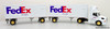 Only One! PEM Hartoy 1:64 Volvo VN Day Cab w/ 28' Double Pup Trailers: FedEx Freight