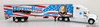 Only One! DG Productions 1:64 Freightliner Columbia Sleeper Cab w/ 53' Trailer: Truckin' Bozo Radio Network - 20th Anniversary 