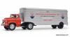 Schuco 1:43 1960 GMC Day Cab w/Car Transporter Trailer: John Edgar Enterprises Inc (Maserati)