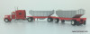 Trucks n Stuff 1:87 Peterbilt Sleeper Cab w/Double Bottom Dump Trailers