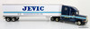 First Gear 1:54 Freightliner FLD 120 Conventional Sleeper Cab w/ 48' Trailer: Jevic Transportation