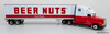 Only One! First Gear 1:54 Freightliner FLD 120 Conventional Sleeper Cab w/ 48' Trailer: Beer Nuts