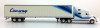 TON 1:87 Volvo VNL Sleeper Cab w/53' Dry Van Trailer: Con-Way Truckload