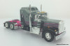 DCP by FG 1:64 Kenworth W900A Sleeper w/ Rogers Vintage Lowboy Trailer, Pink/Gray