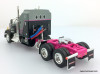 DCP by FG 1:64 Kenworth W900A Sleeper w/ Rogers Vintage Lowboy Trailer, Pink/Gray