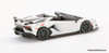 Mini GT 1:64 Lamborghini Aventador SVJ Roadster Bianco Canopus Limited Edition 