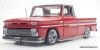 Sun Star 1:18 1965 Chevrolet C-10 Styleside Pick-Up Lowrider, Red/White