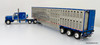 Last One!! DCP by FG 1:64 Peterbilt 379 w/ Wilson Tri-Axle Livestock Trailer: Western Distributing