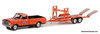 Greenlight 1:64 1968 Chevrolet C-10 STP w/Bed Cover & STP Tandem Car Trailer