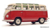 Schuco 1:18 Volkswagen T1 Samba, Red/White
