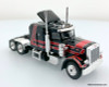 Brekina 1:87 Peterbilt 359 Sleeper Tractor, Black/Red
